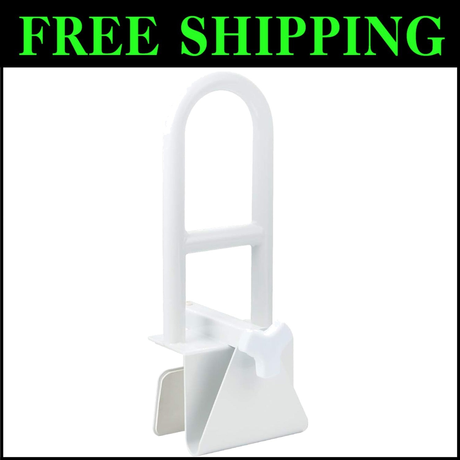 Ergonomic Tub Safety Handle Rail for Seniors - Easy Install, 300 lbs Support