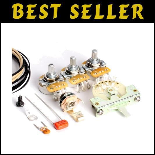 Fender Strat SSS Wiring Kit - Enhance Tone with Professional Diagram & Hardware
