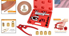 Load image into Gallery viewer, 25 ft 3/16" Brake Line Kit with Fittings, Tool Kit &amp; Copper-Coated Construction