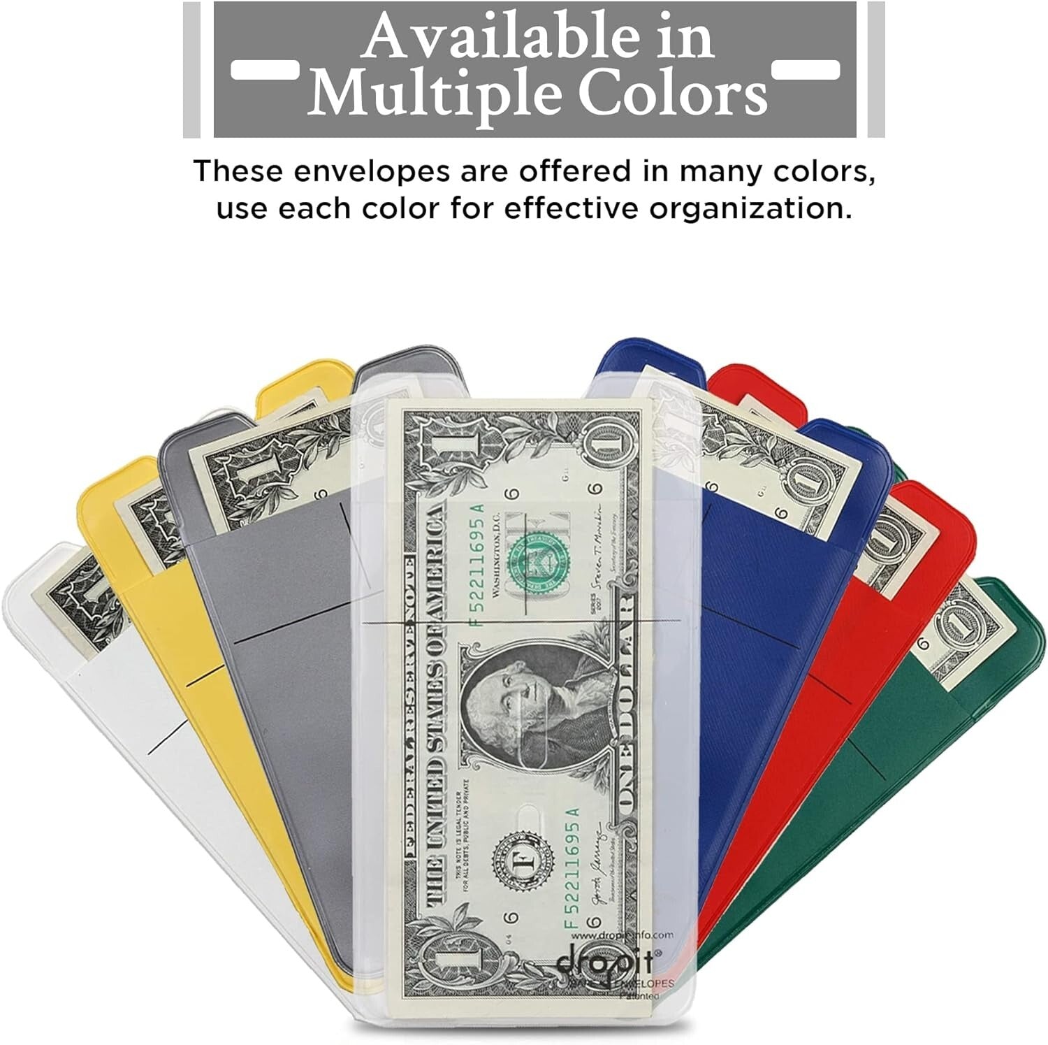 Durable 100-Count Red Vinyl Envelopes for Currency & Document Organization