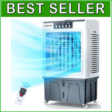 Load image into Gallery viewer, 12-Gallon Evaporative Air Cooler for 950 Sq Ft - Ideal for Indoor/Outdoor Use