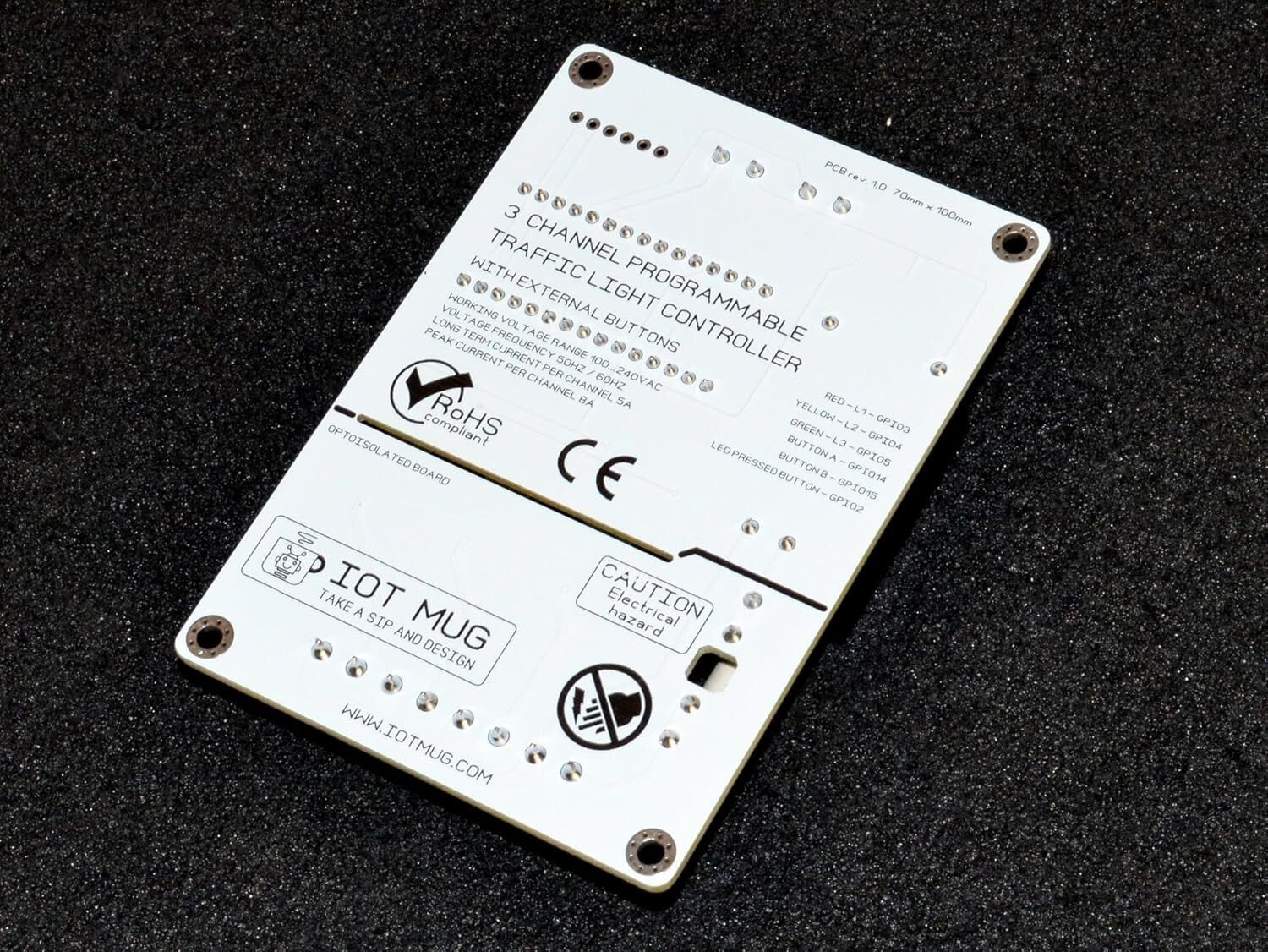 Solid State Relay Traffic Light Controller - 3 Channel Control for AC Devices
