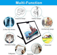 Load image into Gallery viewer, Rechargeable A3 LED Light Pad with Magnet Clip &amp; Adjustable Stand for Artists