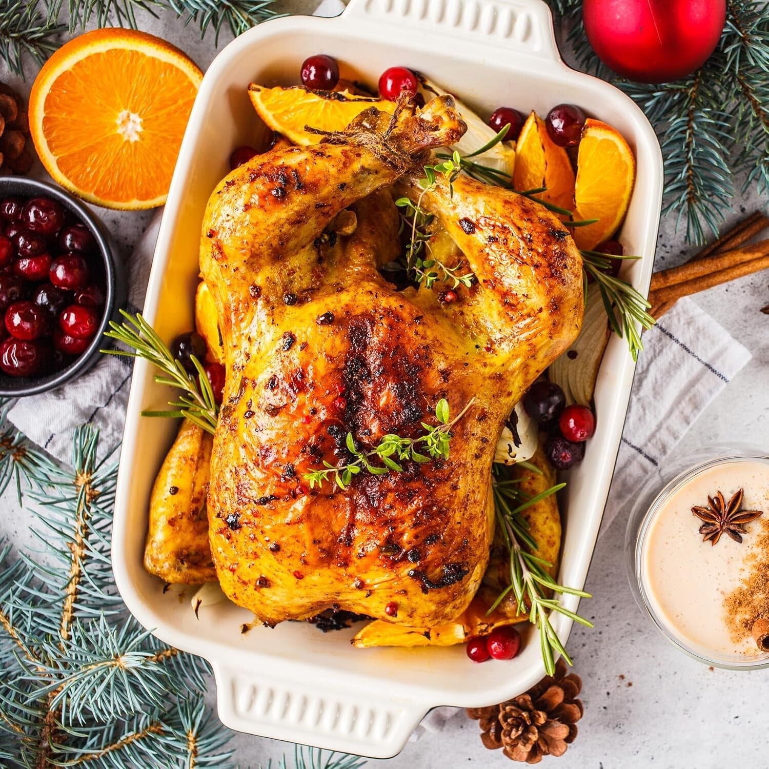 Stainless Steel Electric Roaster Oven with Defrost/Warm Feature - 20 Qt Capacity