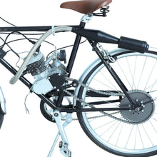 Load image into Gallery viewer, Polished Aluminum 2 Stroke Exhaust Muffler Silencer + Chain Tensioner for Bikes