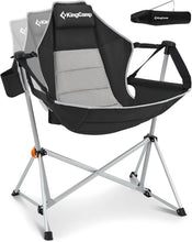 Load image into Gallery viewer, Aluminum Alloy Hammock Chair - Folding Rocker with Mesh Back for Camping Comfort