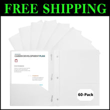 Load image into Gallery viewer, Multi-Purpose 60-Pack Plastic Folders with Pockets - Perfect for All Your Files