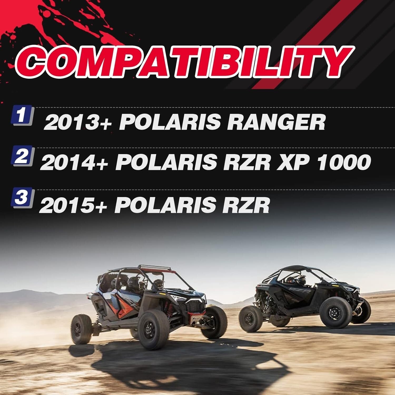 Polaris 4X156 Wheel Spacers 1.5in Aluminum Spacers for Enhanced Stability