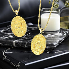 Load image into Gallery viewer, Stylish Gold-Plated Virgin Mary Pendant Necklace - Durable S925 Sterling Silver
