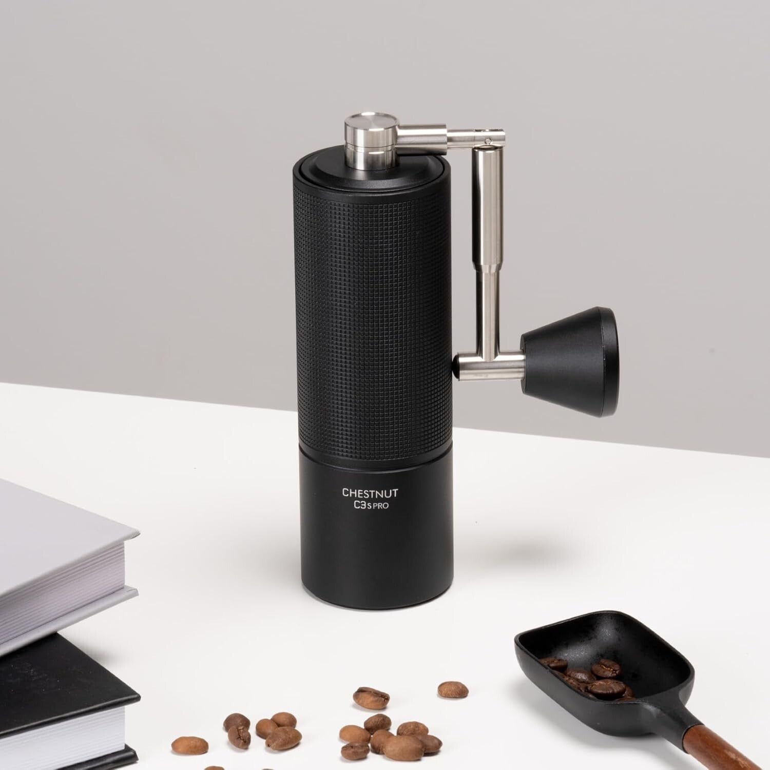 Durable Hand Coffee Grinder with Foldable Handle - Ideal for Camping & Outdoors