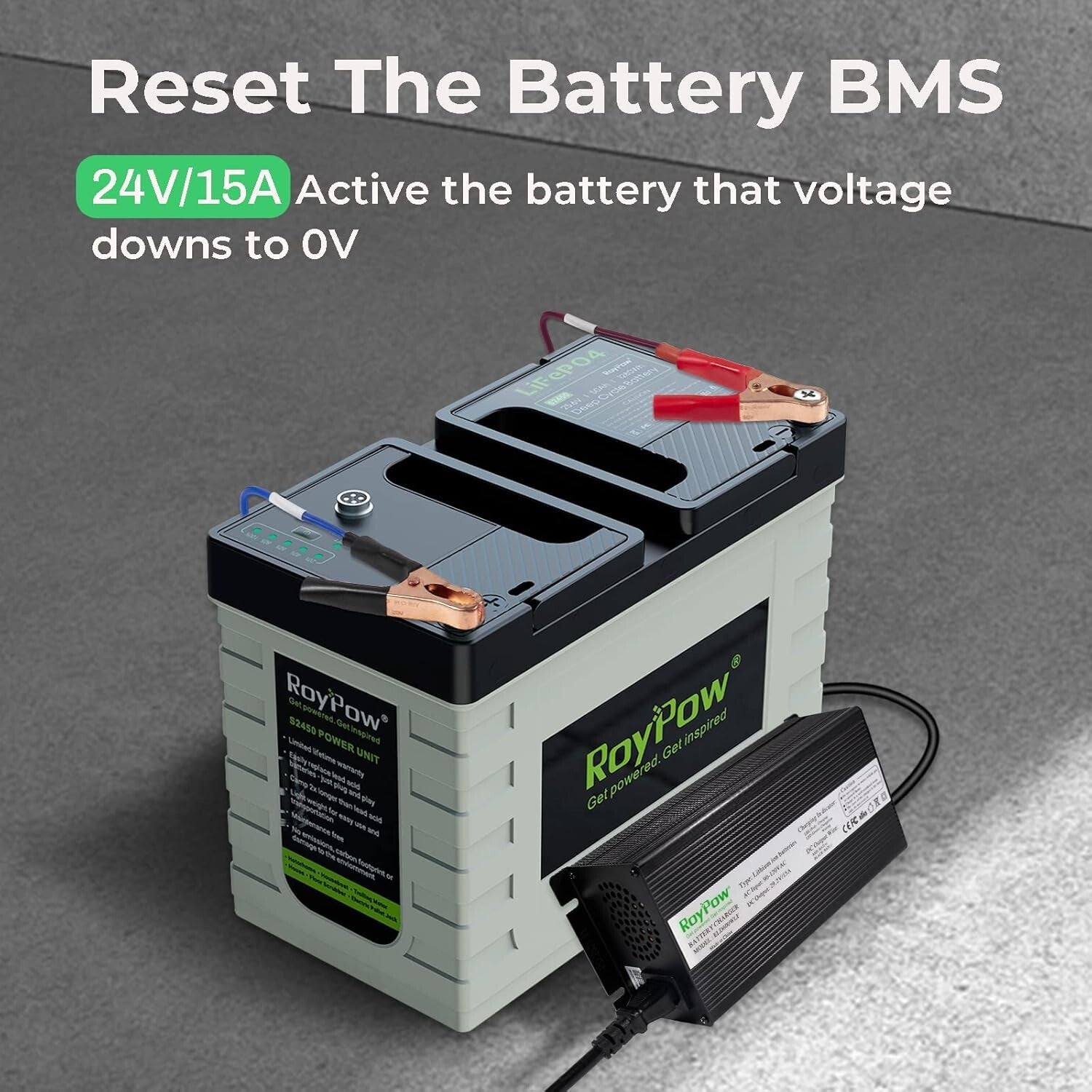 29.2V LiFePO4 Battery Charger 15A - Smart Safety Features for Reliable Charging