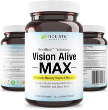 Load image into Gallery viewer, Vision Alive Max - Eye Health Supplement with 8 Natural Ingredients, 30 Capsules