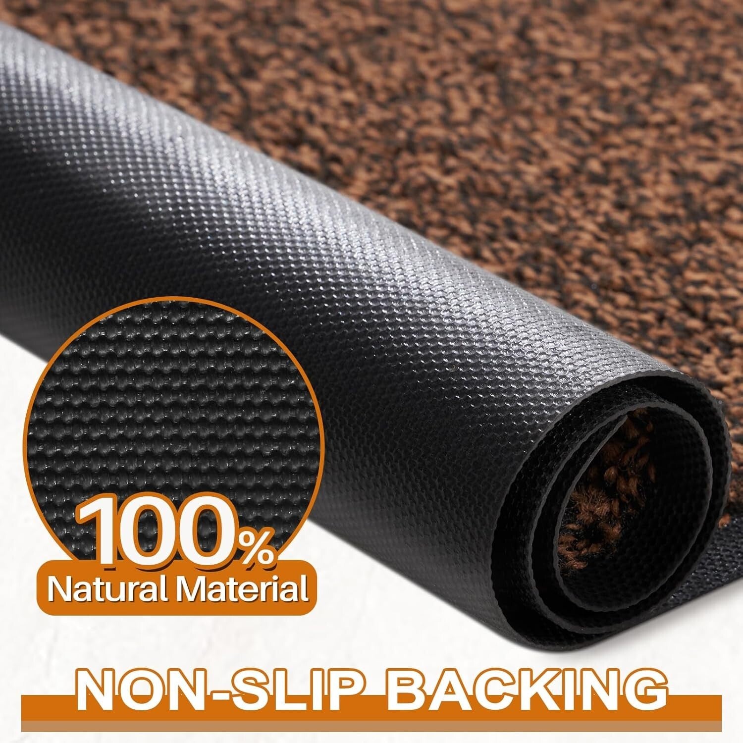 Machine Washable Low Profile Entry Rug, 60" x 36", Stain Resistant Doormat