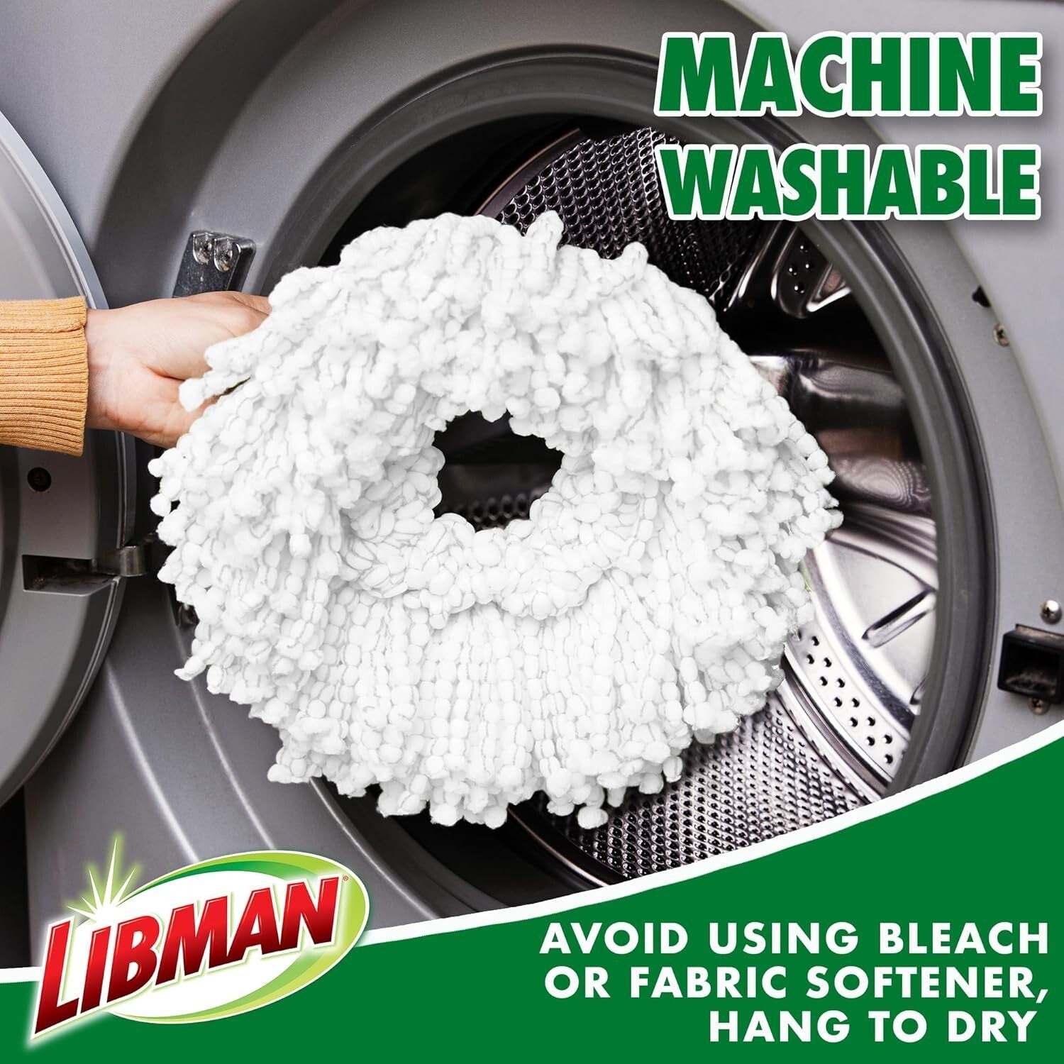 Effortless Tornado Spin Mop System with 2 Extra Mop Heads & User-Friendly Bucket