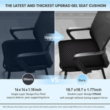 Load image into Gallery viewer, Pain-Relief Gel Seat Cushion with Non-Slip Bottom - Perfect for All Chairs
