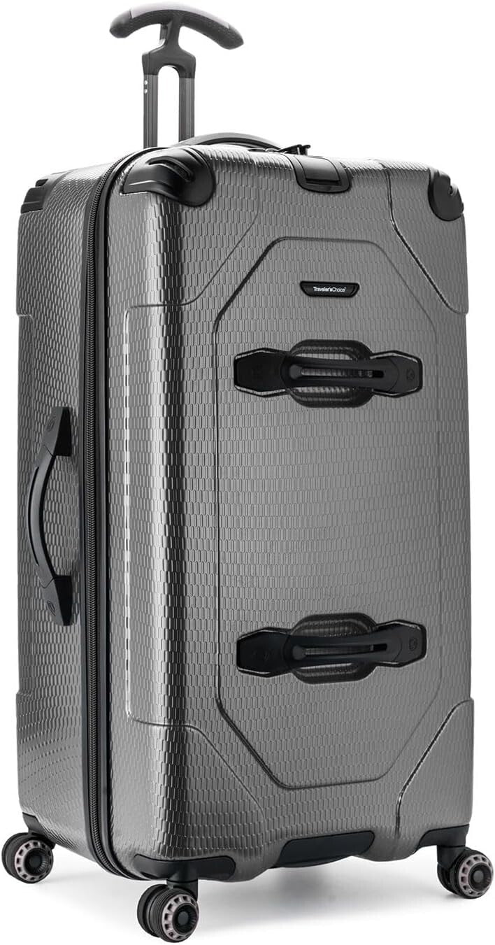 Durable 30" Hardside Luggage with 8 Spinner Wheels - TSA Compliant Travel Expert