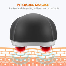 Load image into Gallery viewer, Portable Percussion Massager with 3 Heat-Enabled Dual Heads for Full-Body Relief