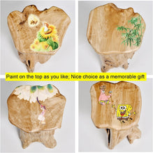 Load image into Gallery viewer, Compact 14" Tree Stump Stool with Unique Shape - Ideal Plant or End Table