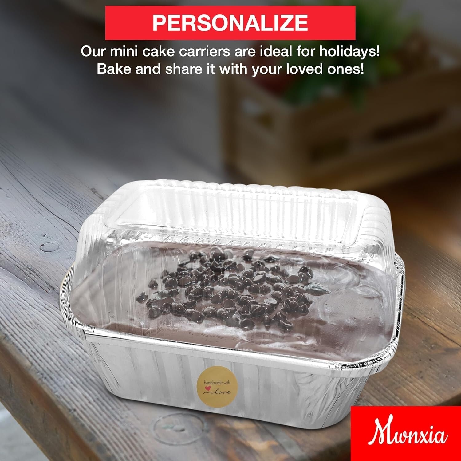 100 Pack Disposable Aluminum Baking Pans - Perfect for Holiday Treats