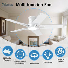 Load image into Gallery viewer, Versatile 42-Inch Indoor/Outdoor Ceiling Fan with Remote and 6 Speed Settings