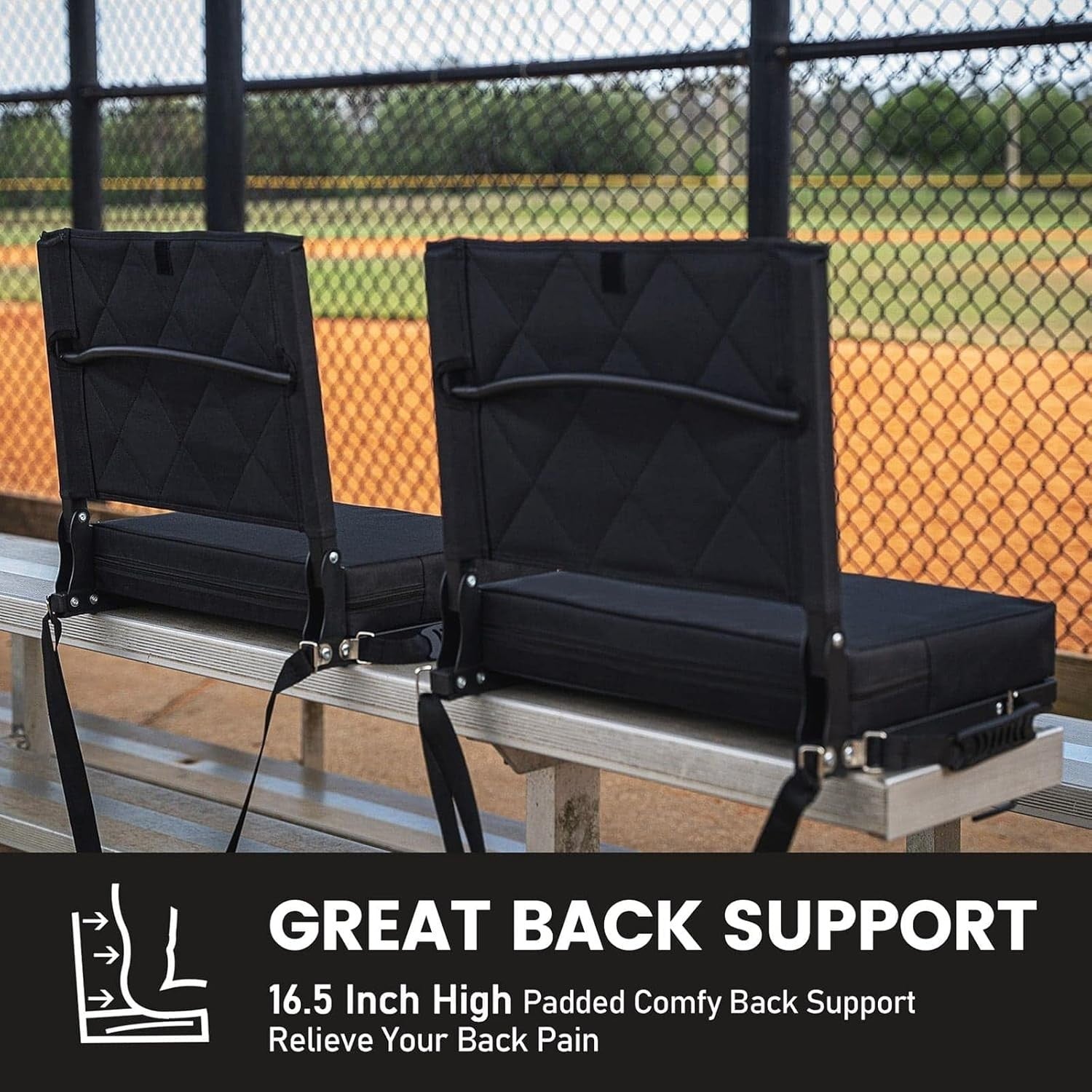 Foldable Bleacher Seats with Back Support – Lightweight, Durable & Comfortable