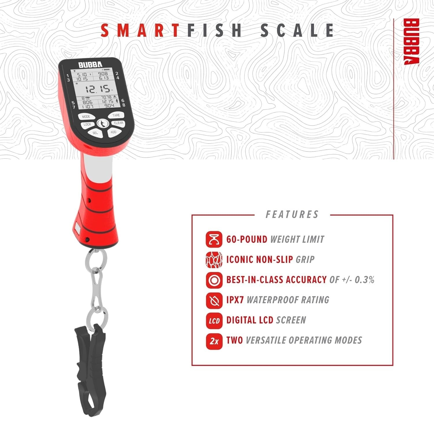 Tournament-Grade Smart Fish Scale - Waterproof, Digital Display & Dual Modes