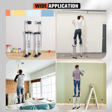 Load image into Gallery viewer, 48-64" Adjustable Aluminum Drywall Stilts with Knee Pads - For Safe Painting