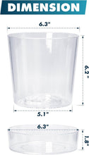Load image into Gallery viewer, Durable Acrylic Orchid Pots with Drainage Holes - Clear 6.5 Inch Planter Set