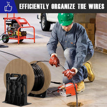 Load image into Gallery viewer, Heavy-Duty Cable Spool Rack - Supports 330 lbs, Ideal for Wire Dispensing