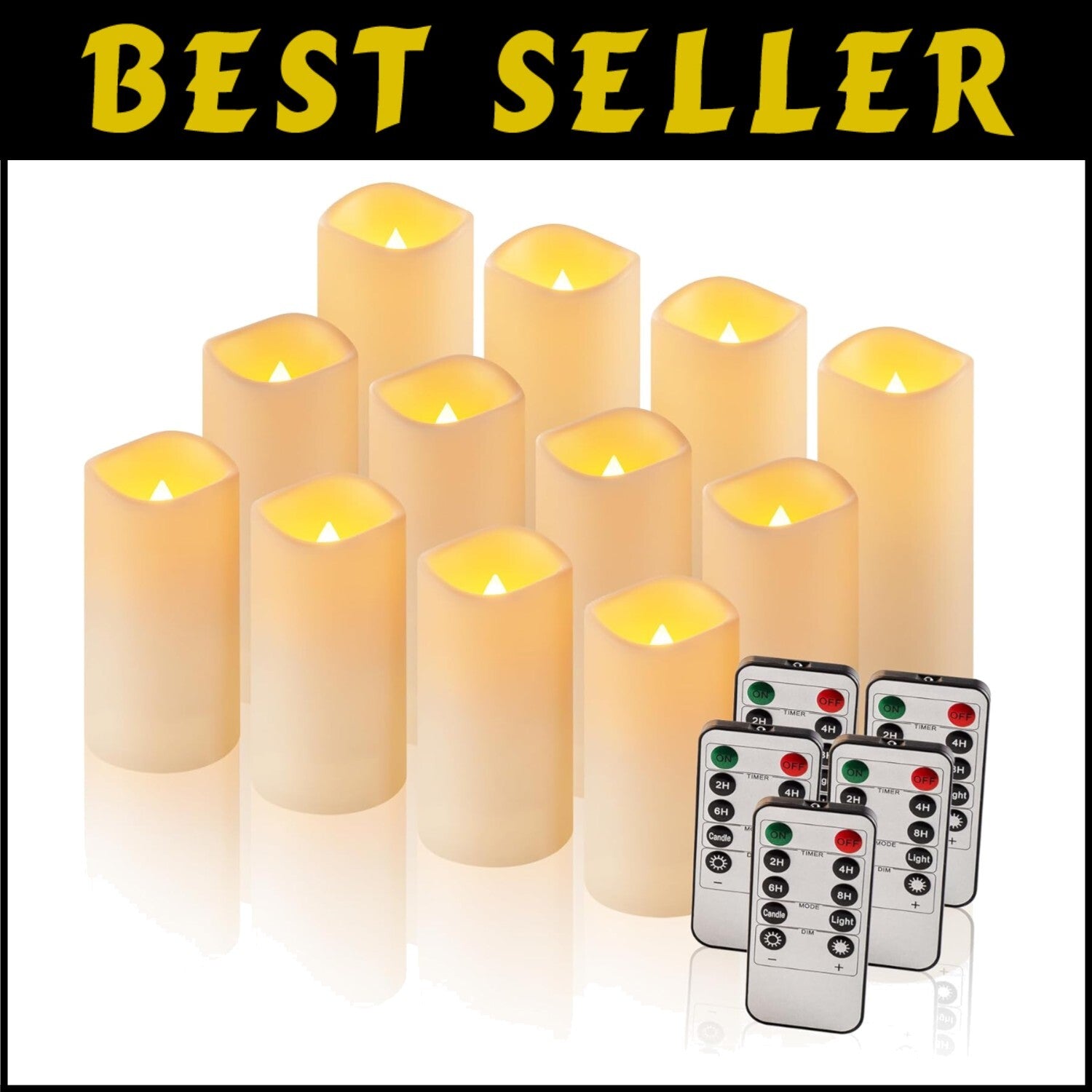 Elegant 120-Pack Flameless Candles - Remote Control & Timer for Safe Ambiance