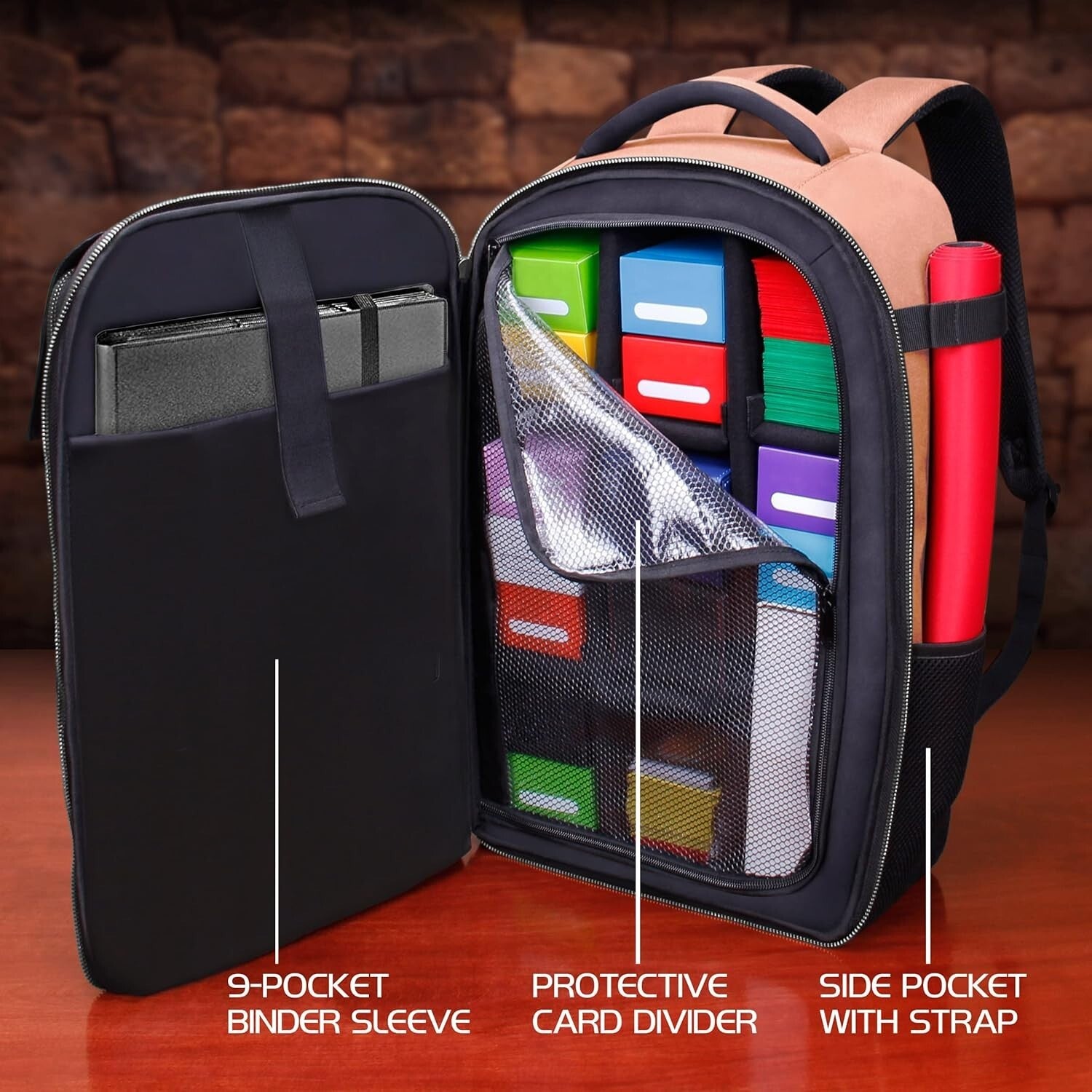 High-Grade TCG Backpack for Deck Boxes & Sleeved Cards - 7,600 Capacity