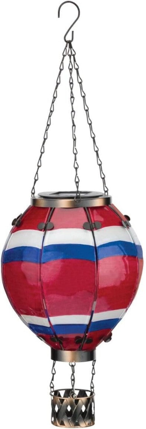 Eco-Friendly Solar-Powered Hot Air Balloon Lantern for Patios and Pathways