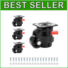 Load image into Gallery viewer, Premium Industrial Casters with Vibration Dampening for Workbenches and Machines
