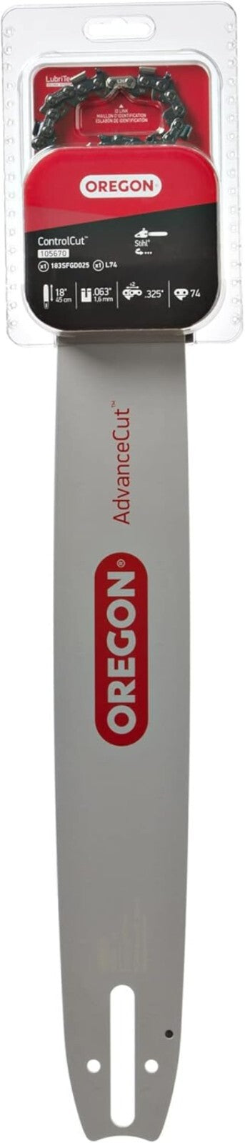 18-Inch Replacement Guide Bar & Chainsaw Chain Combo for Stihl Models