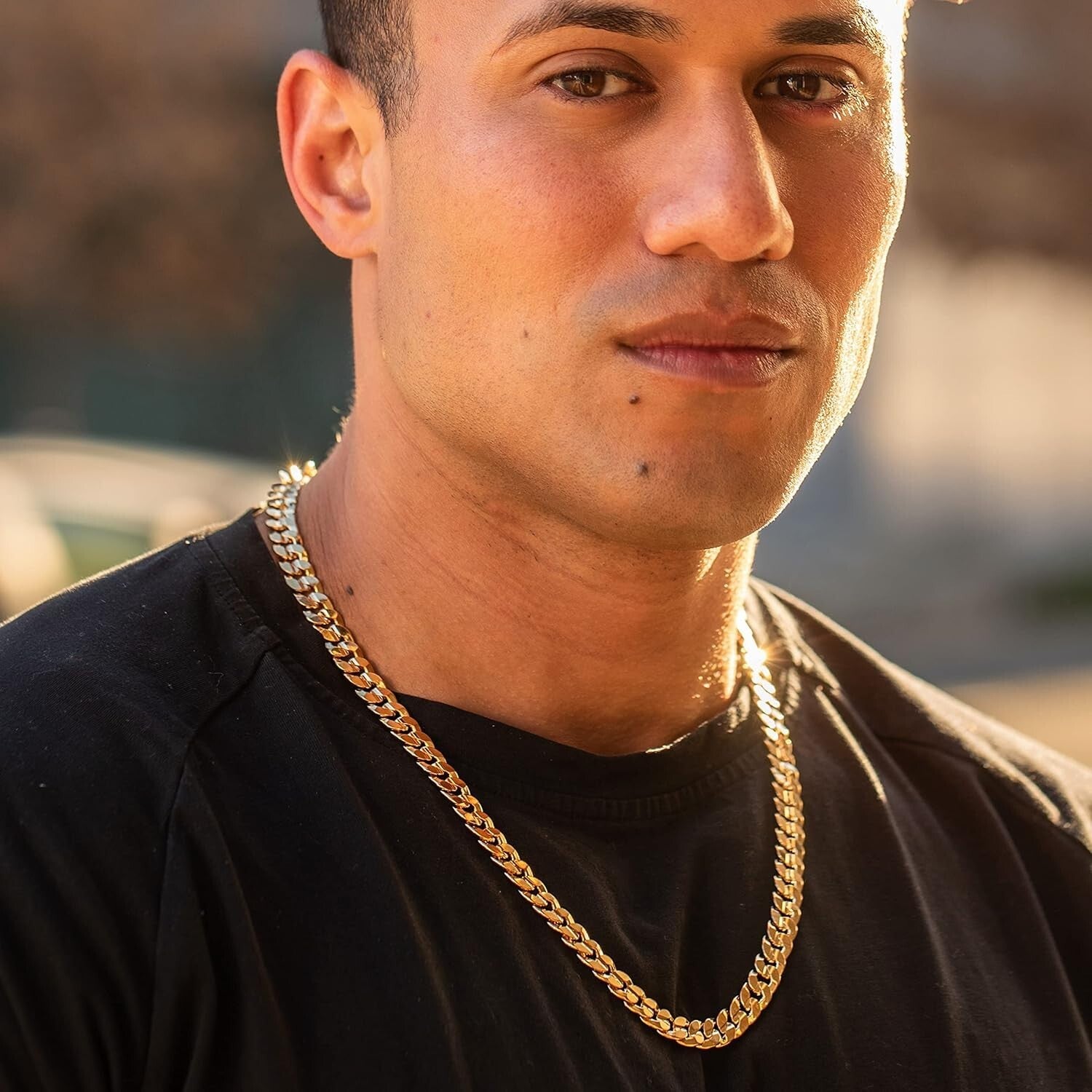 6mm & 9.5mm Gold or White Gold Plated Cuban Link Chain - Lifetime Warranty