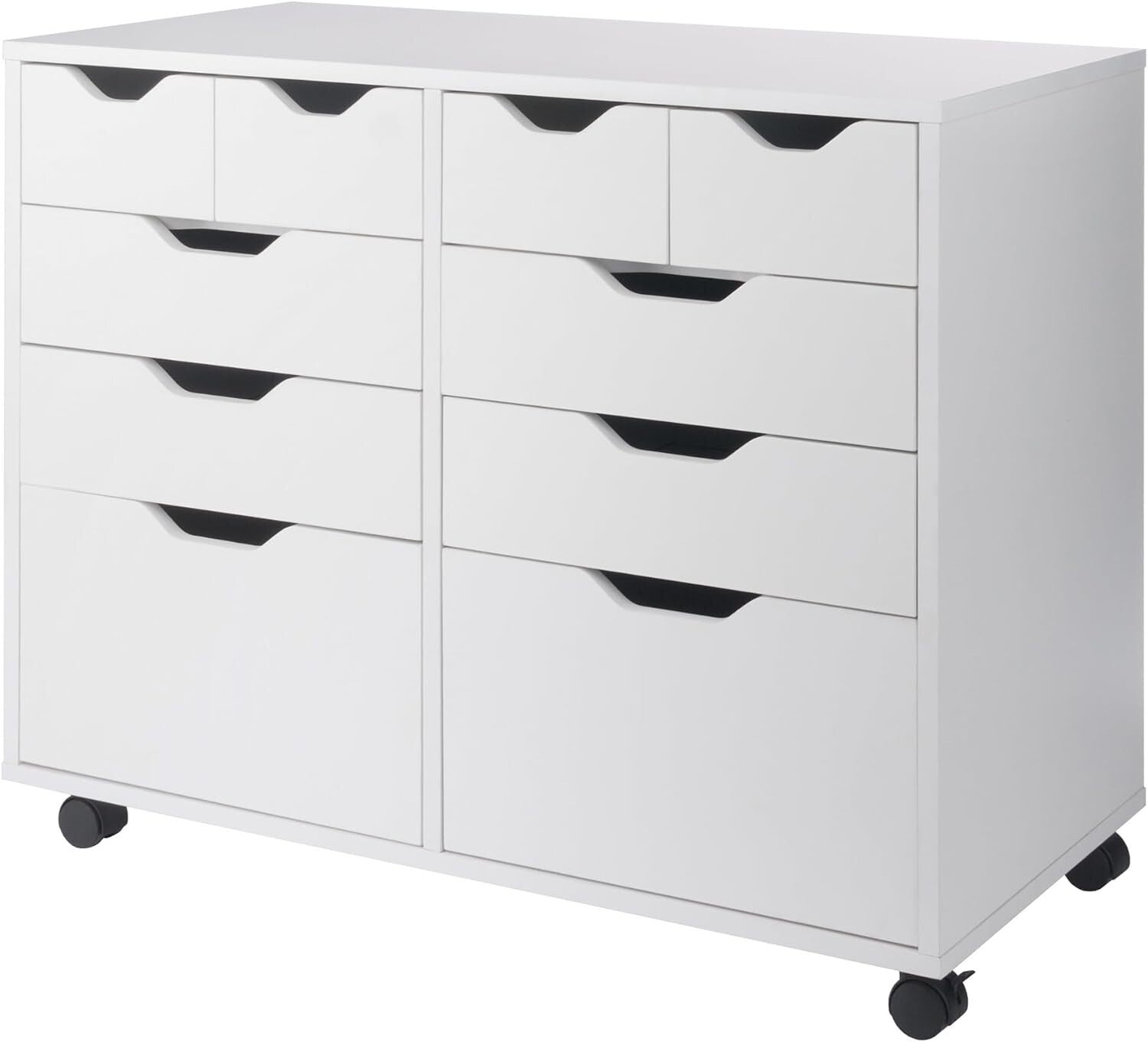 Halifax Mobile Storage Cabinet - 2 Doors, Easy-Glide Drawers, Modern Design