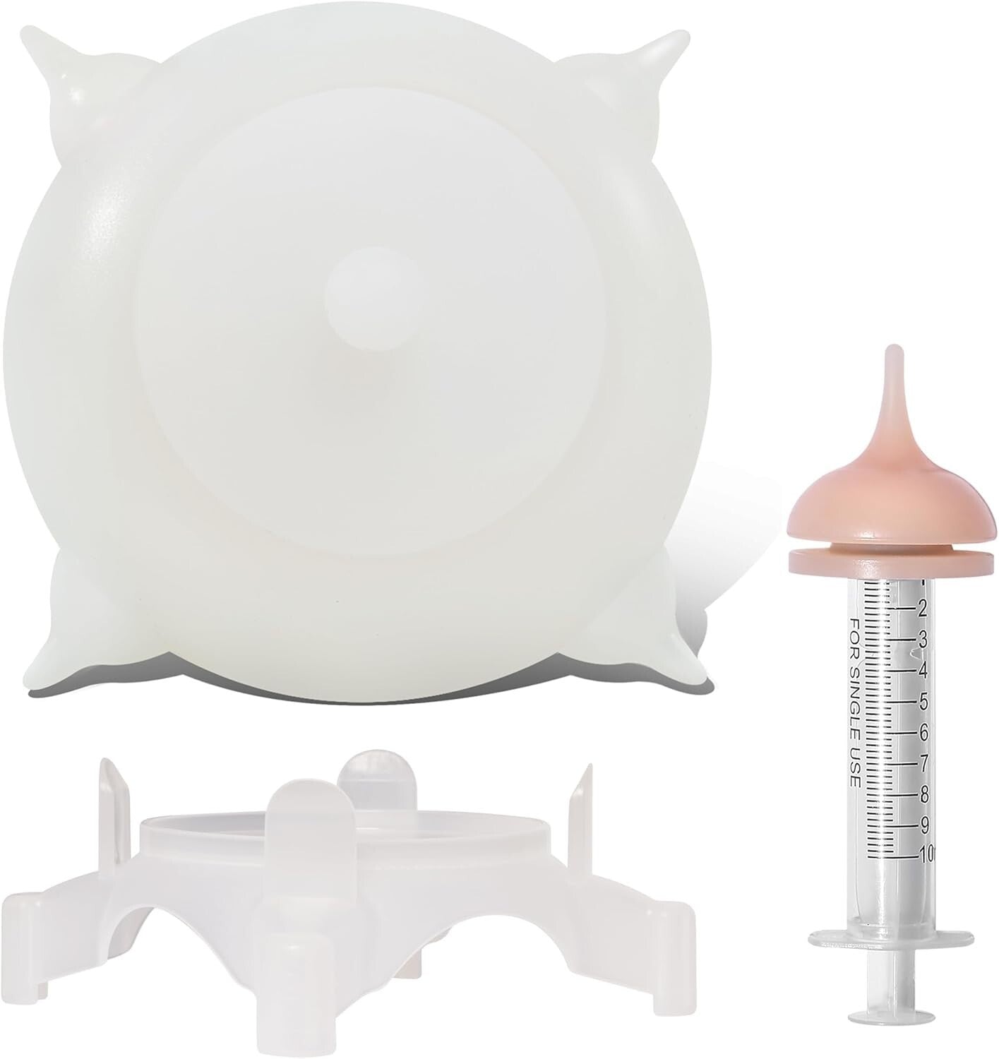 Durable Silicone Puppy Nursing Station with Adjustable Height - Indoor Use