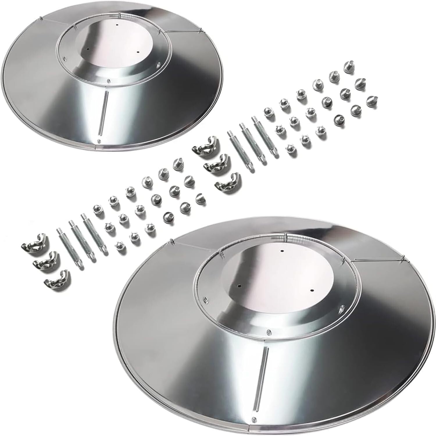 Durable Outdoor Heater Reflector Shields - 2 Universal Fit for Propane Heaters