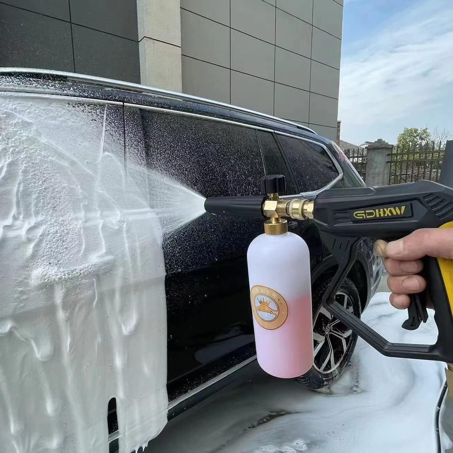 Durable 5000 PSI Pressure Washer Gun with Foam Cannon & Quick Connect Adapters