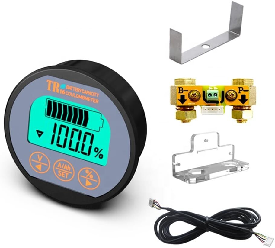 Electric Vehicle Battery Monitor: 8-80V, 0-100A - Reliable Performance Tracker