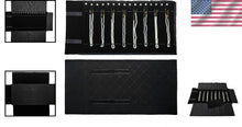 Load image into Gallery viewer, Luxury Black Diamond Jewelry Organizer Roll with Snap Closure - Travel Essential
