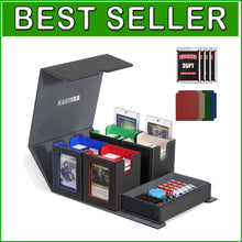Load image into Gallery viewer, Multifunctional Trading Card Box: Holds 400+ Double-Sleeved Cards, Portable