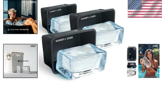 Ice Expert's Choice: Giant 3-Pack Ice Block Mold for Efficient Cooling Solutions