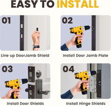 Load image into Gallery viewer, Ultimate Home Security: Door Armor MAX 5-Piece Reinforcement Kit in Aged Bronze