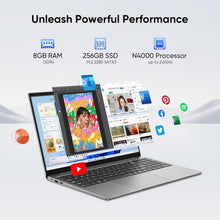 Load image into Gallery viewer, Premium 15.6'' FHD Windows 11 Pro Laptop - 8GB RAM, 256GB SSD, Long Battery Life