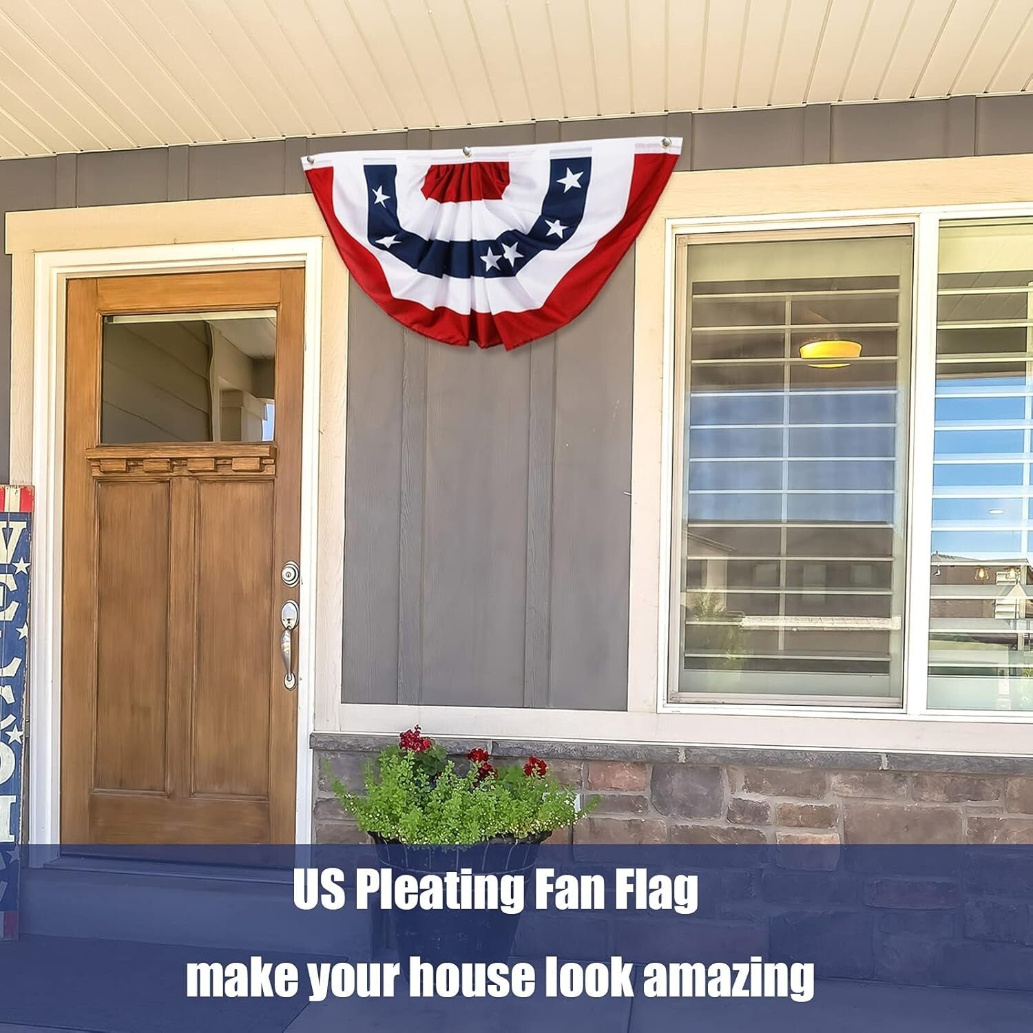 Durable Polyester Triangular Flags for 4th of July & Patriotic Celebrations