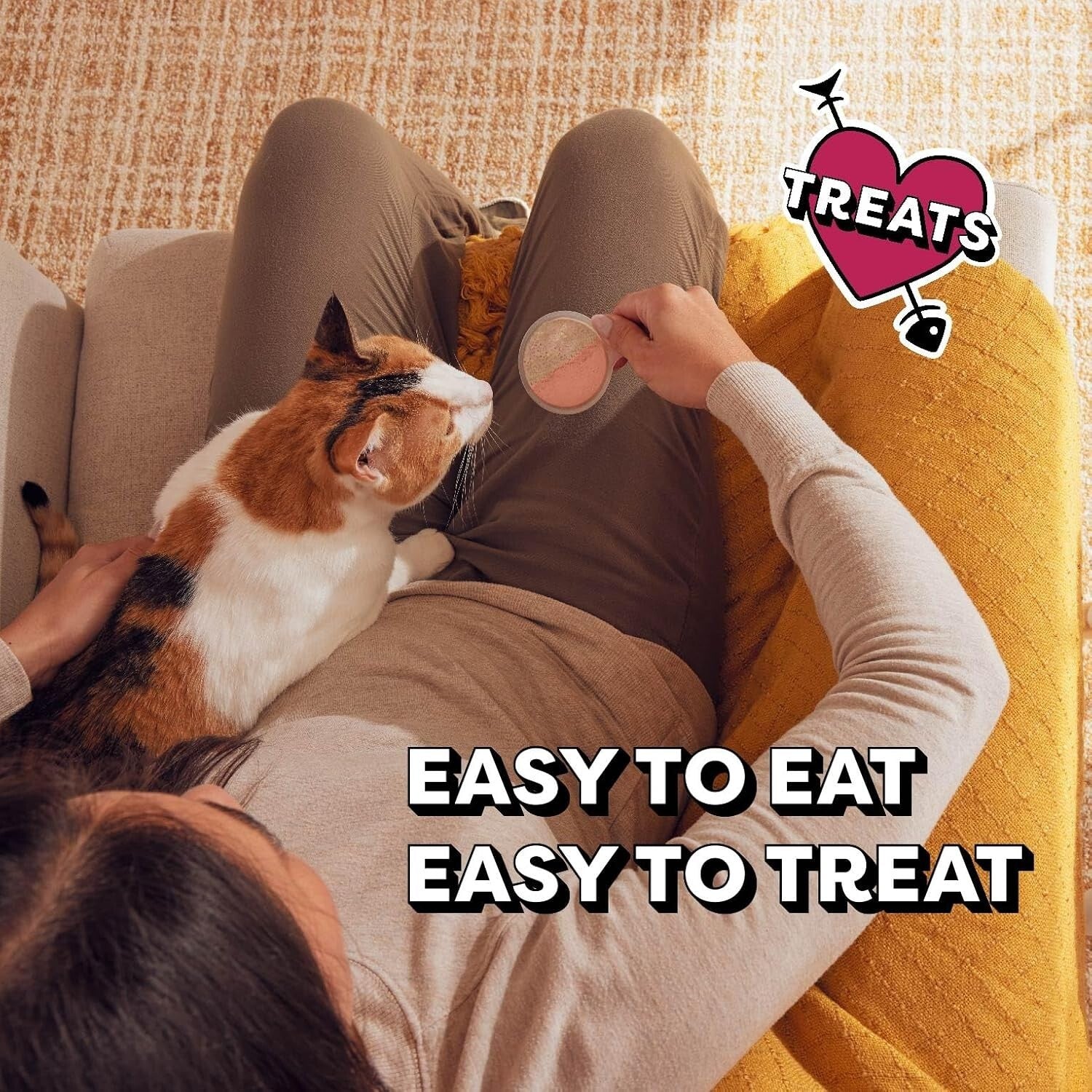 Variety Pack Lickable Cat Treats - Creamy Spoon Sizes - 10 Grams Each, 72 Count