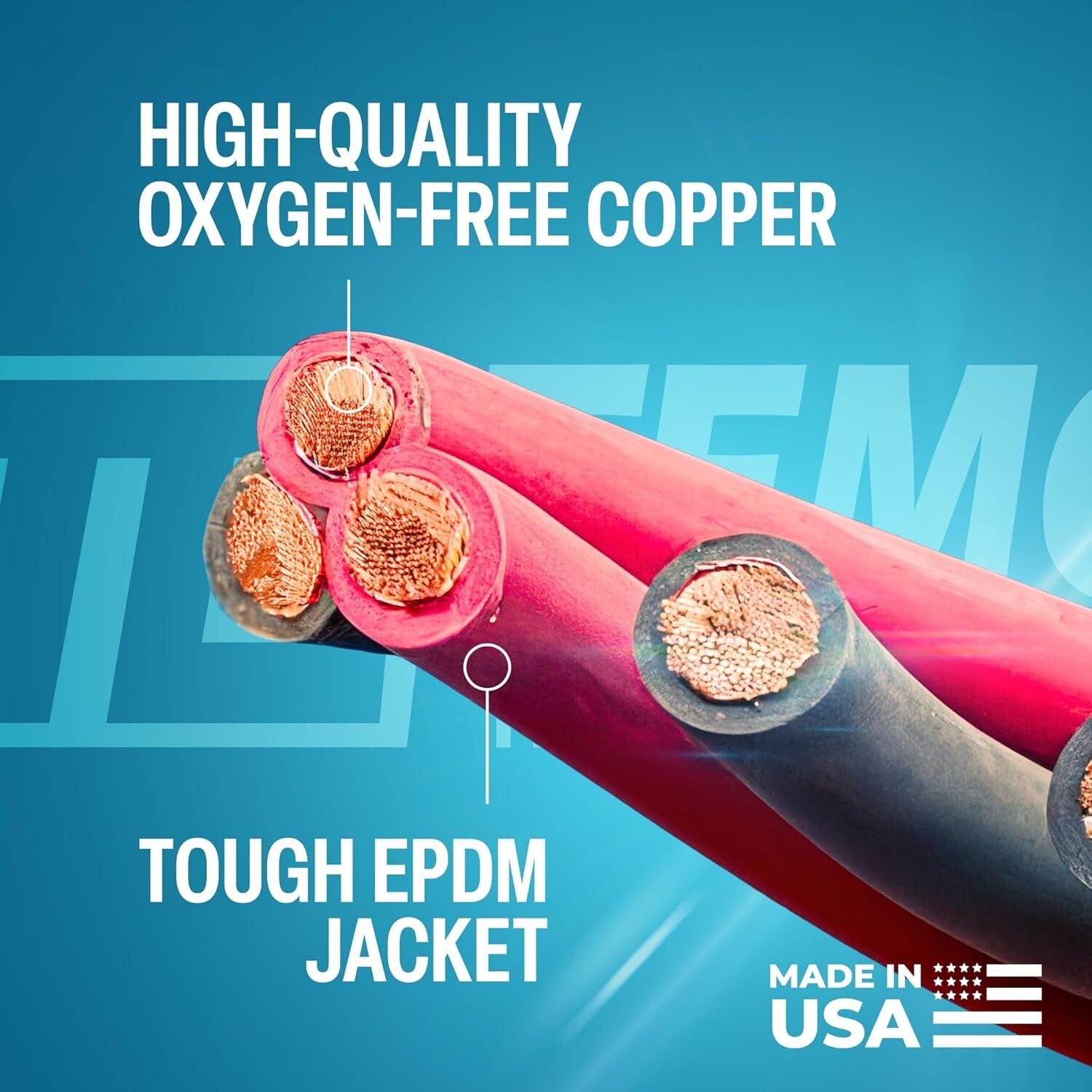 Versatile 4/0 AWG Copper Welding & Battery Cable: 10FT Red and 20FT Black