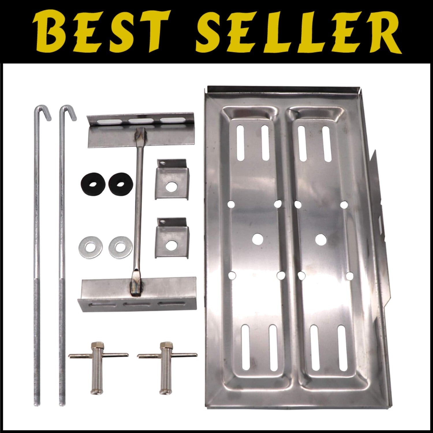 Universal Stainless Steel Tray Holder Kit - Durable 7.5" x 13.25" Solution