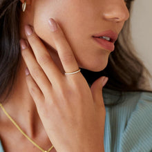 Load image into Gallery viewer, Sustainable Gold Plated CZ Eternity Bands in 925 Sterling Silver - Women's Ring